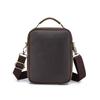 Fashion and casual first-layer cowhide men's bag, vertical style with cover head, one shoulder diagonal span bag, genuine leather messenger men's bag.