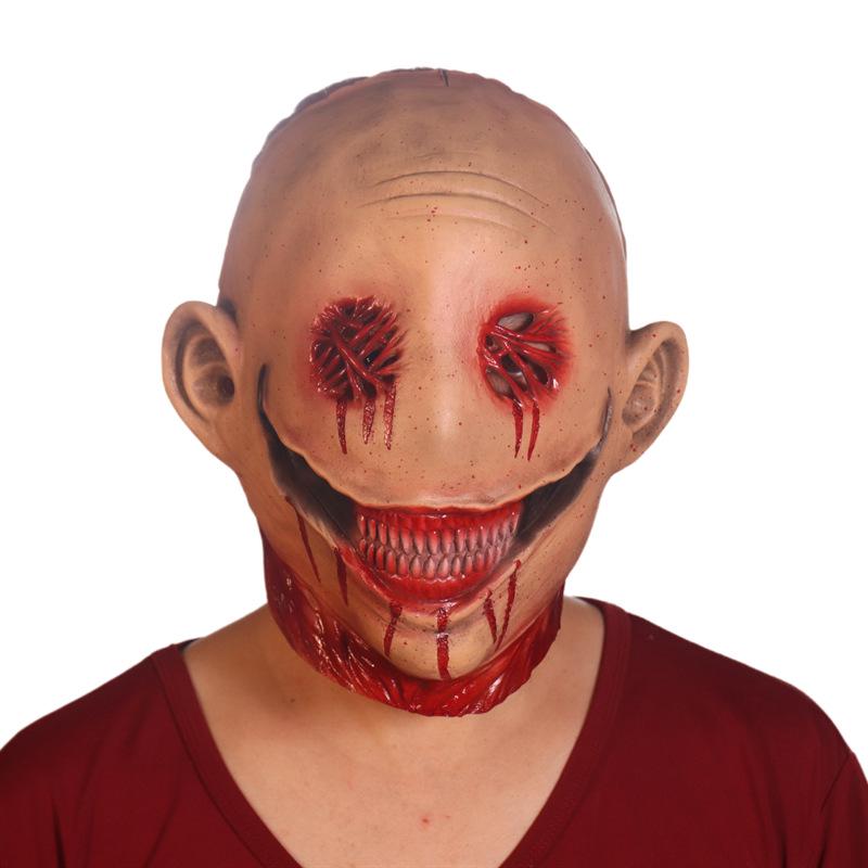 Halloween Horror Demon Clown Mask with Red Nose