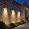 Solar Courtyard Lighting Fence Light, Outdoor Wall Washer Waterproof Large Capacity Battery Lights Lamp, Garden Street Balcony Yard Stairs Decor