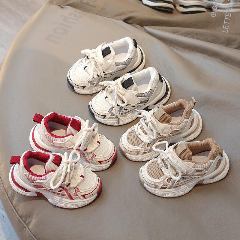 Children's Sneakers2026Spring children's mesh breathable dad shoes, running shoes for toddlers and young children, baby shoes