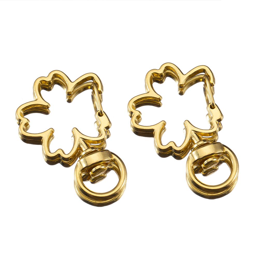 5pcs Pet Dog Buckles Connector Openable Metal Sping Clasp Star Heart Cat Flower Ring Carabiner Keychain Bag DIY Jewelry Findings