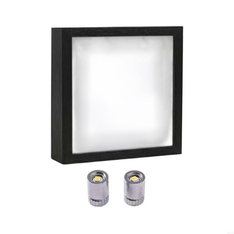 DIY Mini Museums Silhouettes Box,Shadows Box Frame Display Case,Personalize Photo Shadows Box Display with Figurine B03E