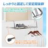 Frame Clothes Dryer Stainless with 10 Adjustable Towel Shoe Extra Life_mart Balcony/Window [66.5cm Wide, Foldable, Steel] Hooks, Hanger,
