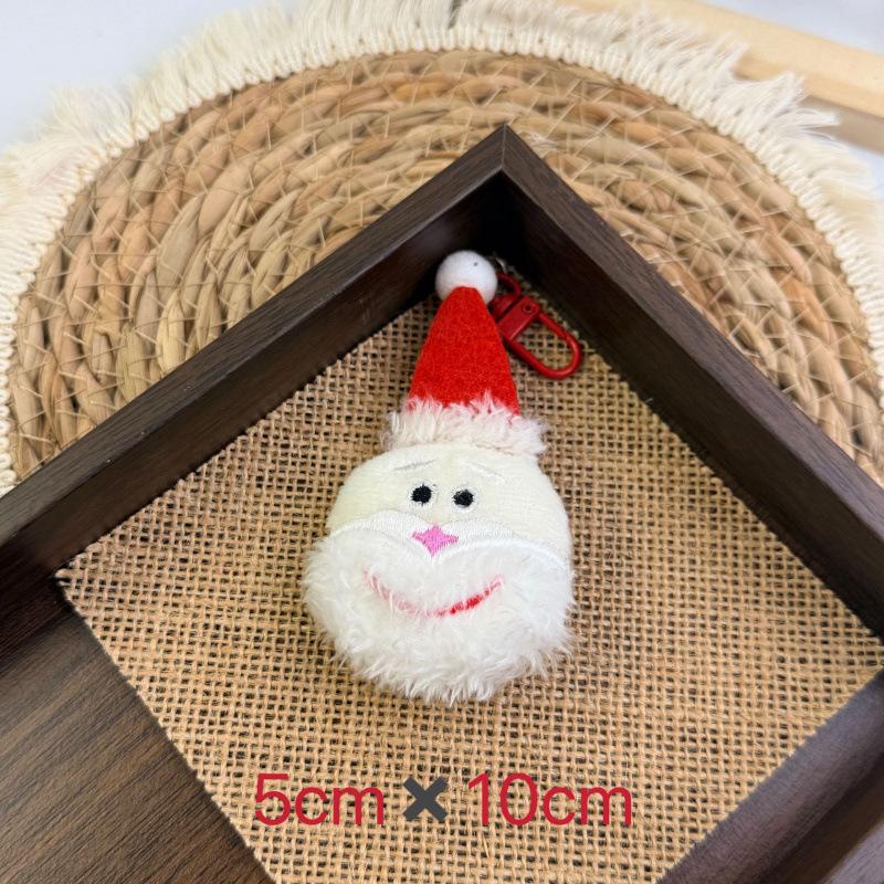 Handmade DIY Christmas Tree Cartoon Ornament Keychain for Bag Decoration