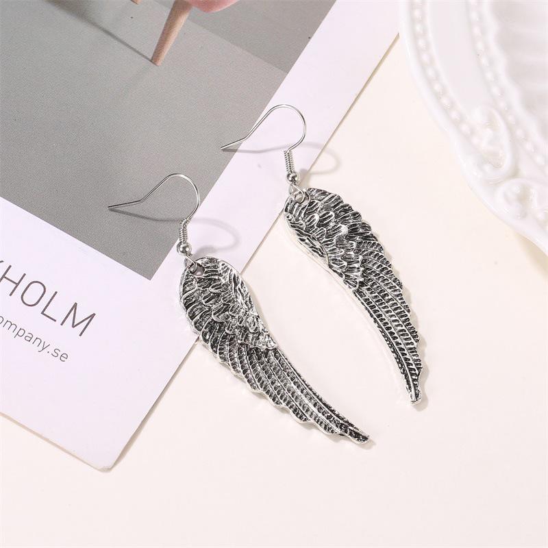 Temperament Vintage Wings Stud Earrings Women Fashion Angel Wings Trends Earrings ADM