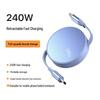 Retractable Dual-Head Fast Charging Cable for Apple & Huawei with Custom Logo