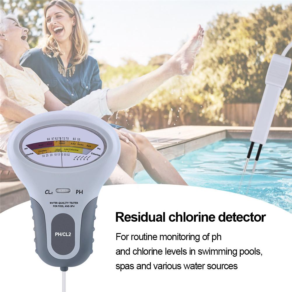 Professional Water Quality Tester for Swimming Pools and Spas Measures PH and Chlorine Levels Accurately