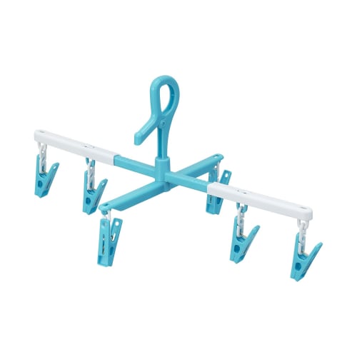 LEC Easy Quick-Drying Trouser Hanger, Stretch Type (Set of 2) W-477