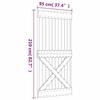 VidaXL Door 95x210 Cm Solid Pine Wood 154446