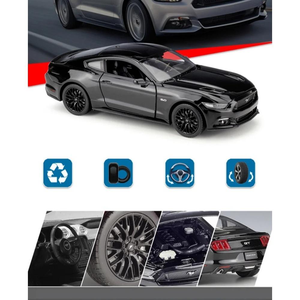 Welly 1/24 2015 Ford Mustang GT Shelby Alloy Sports Car Model Diecasts Metal Racing Car Vehicles Model Simulation Kids Toys Gift