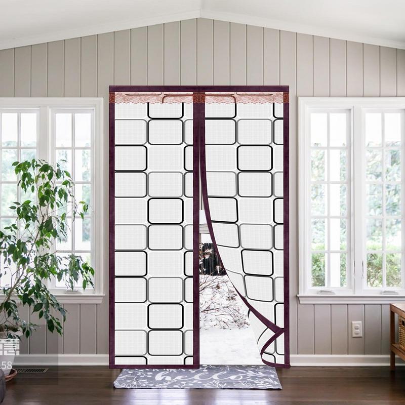 EVA Magnetic Door Curtain Magnetic Sealing EVA Screen for Door Door Warm Keeping Screen for Cold Prevention for Balconies Porch