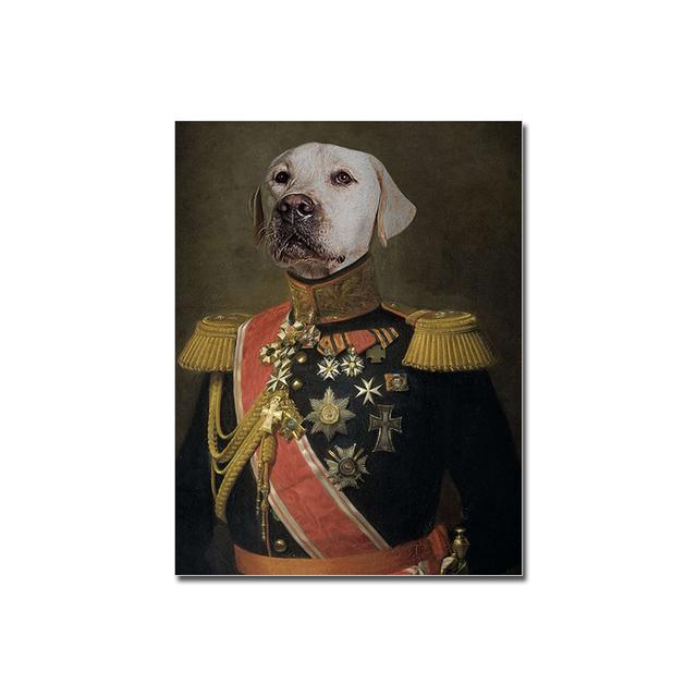 Vintage Flamingo Lion Panda Stag Panther Tiger Canvas Painting Animal Portrait Poster Print Renaissance Wall Picture Home Decor No Frame