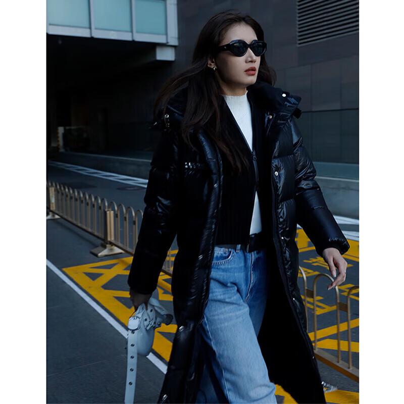 Jinyujie Dámská dlouhá péřová bunda