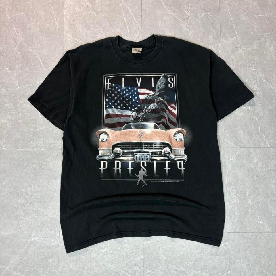 Vintage liquid blue Elvis Presley tee Unisex T-Shirt M