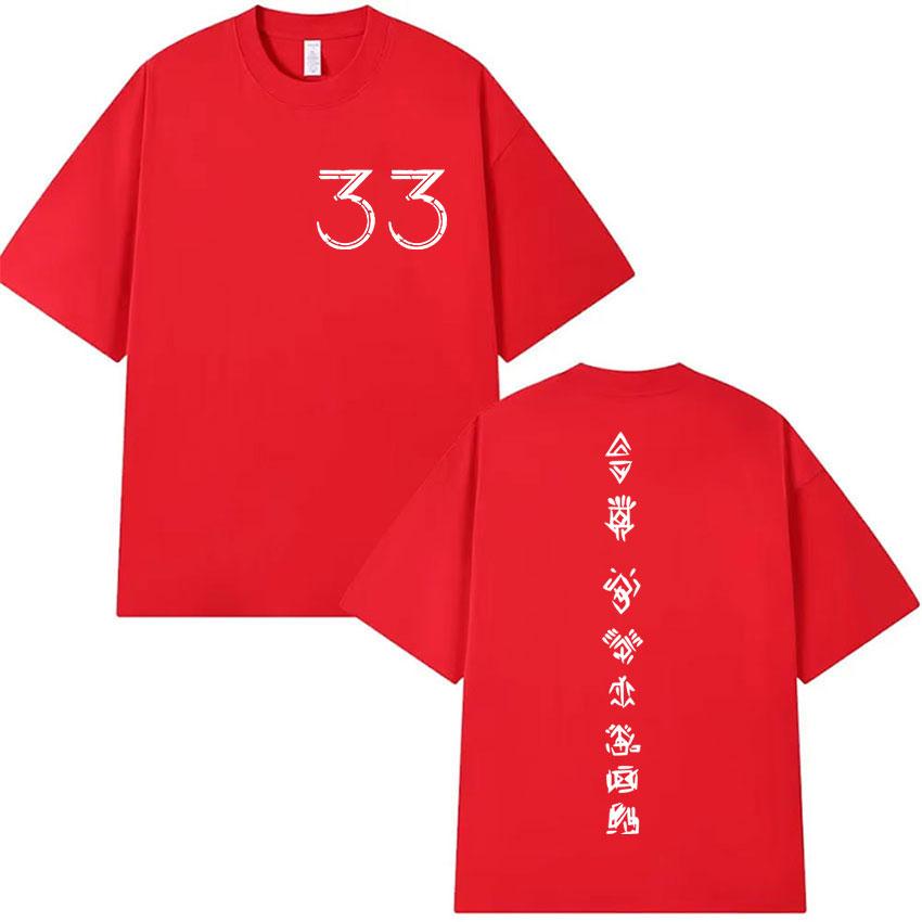 Clair Obscur Expedition 33 T Shirt Men Women Vintage Fashion Cotton Short Sleeve Tshirts Hot Game Fans Gamer Clothing Tshirt