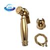 Titan Gold Messing Bidet Shattef Toiletten Dusche Bidet Handbrause Tragbar mit Messing Halterung Halter Frau Wascher Düse SF429