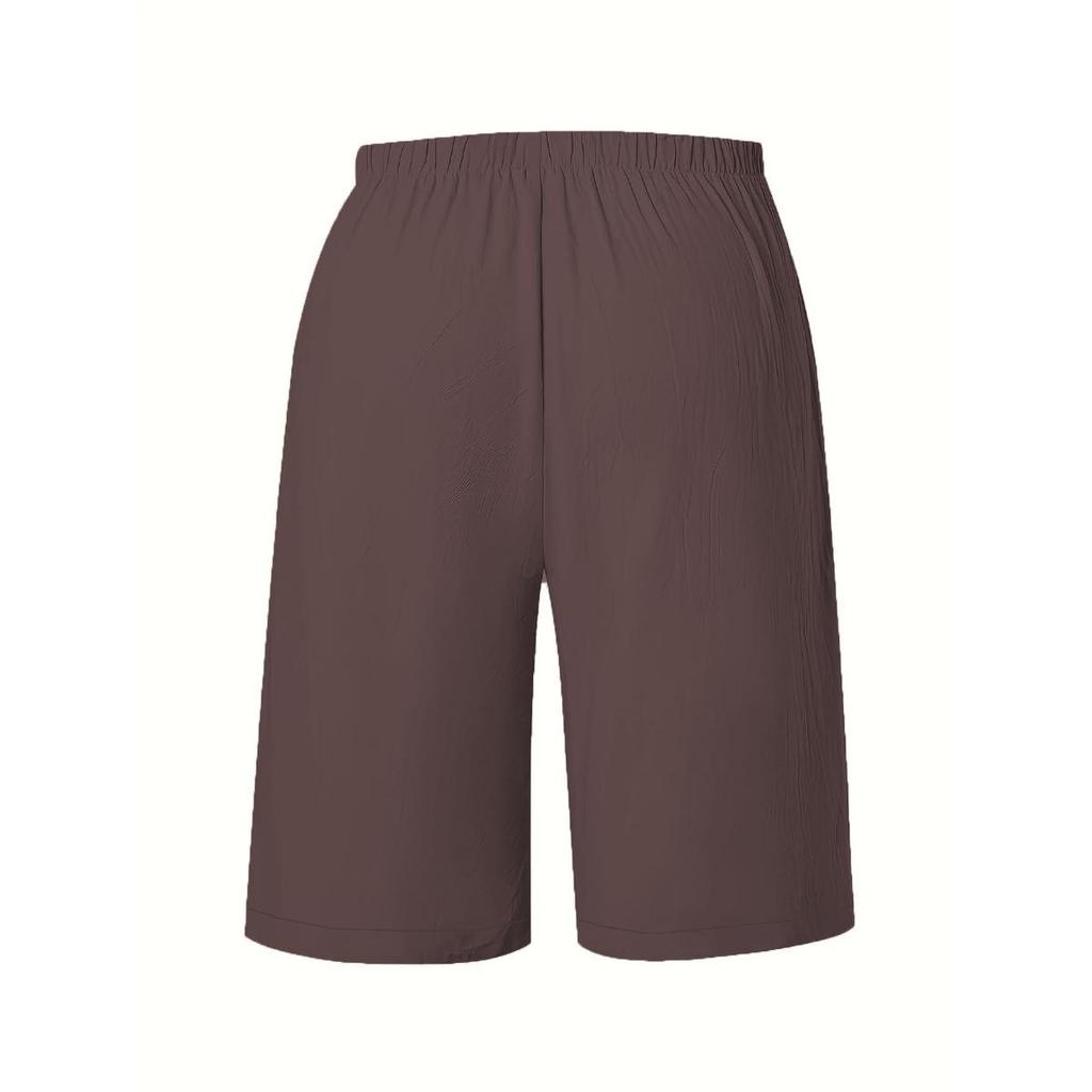 Ladies, Casual Pants, Fashionable, Solid Color, Cropped Pants, Mid Length Pants
