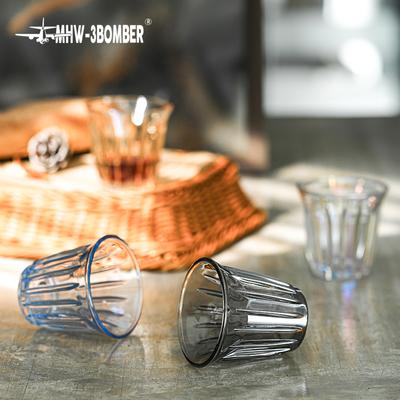MHW-3BOMBER 130ml Glas Kaffekopp Konst Vinglas Vakuum Elektropläterad Skållningsskydd Vattenmuggar Chic Hem Barista Tillbehör
