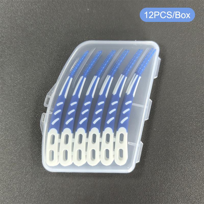 1/5 Box Interdental Silicone Brushes Teeth Stick Toothpicks Interdental Brushes Dental Cleaning Brush Teeth Care Dental Floss