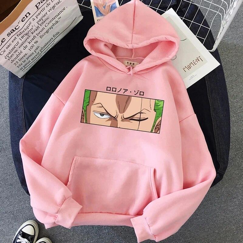 Nové Unisex ONE PIECE Anime Hoody Cloth Harajuku Streetwear Cool Unisex Topy Pro volný čas Žhavé Roronoa Zoro Eyes Tištěné Mikiny Unisex