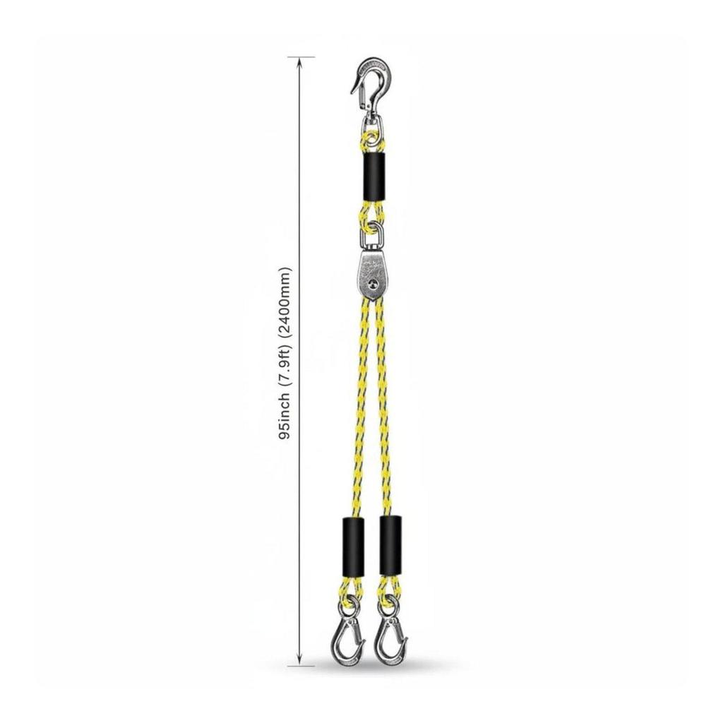 Marine Tow Rope Buoyant Elastic Strap Water Carrier Hook for Boating Kayak