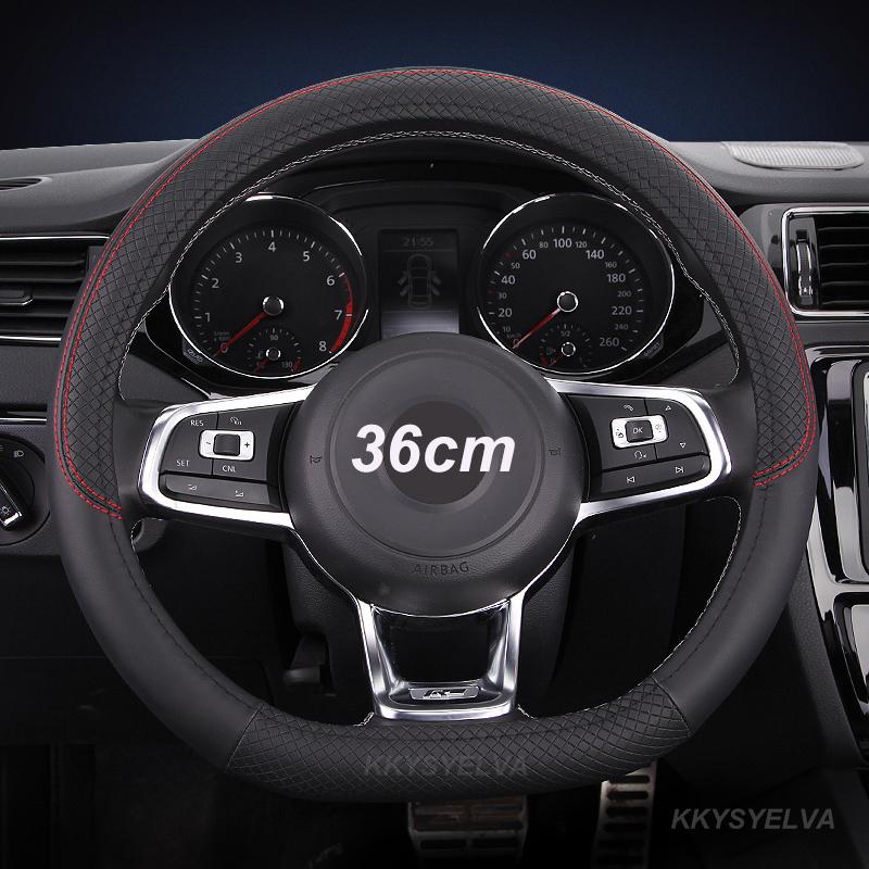 Potah na volant do auta tvar D/O 36cm PU kůže pro Honda Civic Ciimo Jade SUZUKI Alto LINGYANG NISSAN Juke Toyota Aqua Prius