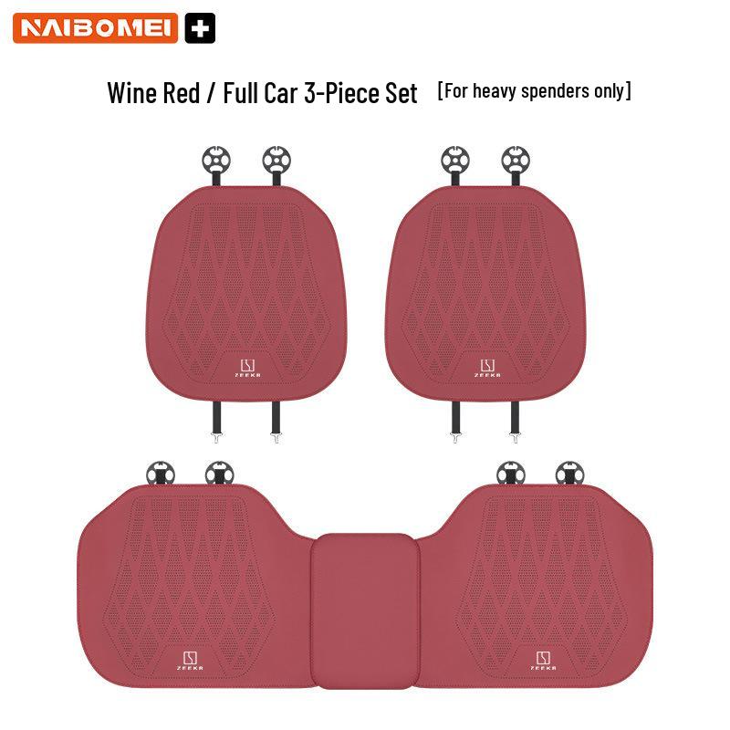 Zeekr 001/X/009 Leather Seat Cushion Set for Front and Rear - Perforated Three-Piece