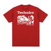 T-shirt Technics insegnali bene Giradischi DJ Musica House Techno Elettronica Cotone T-shirt Uomo Nuova Maglietta Top Donna