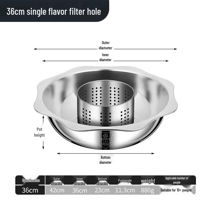 Rotating Adjustable Stainless Steel Alcohol Hotpot