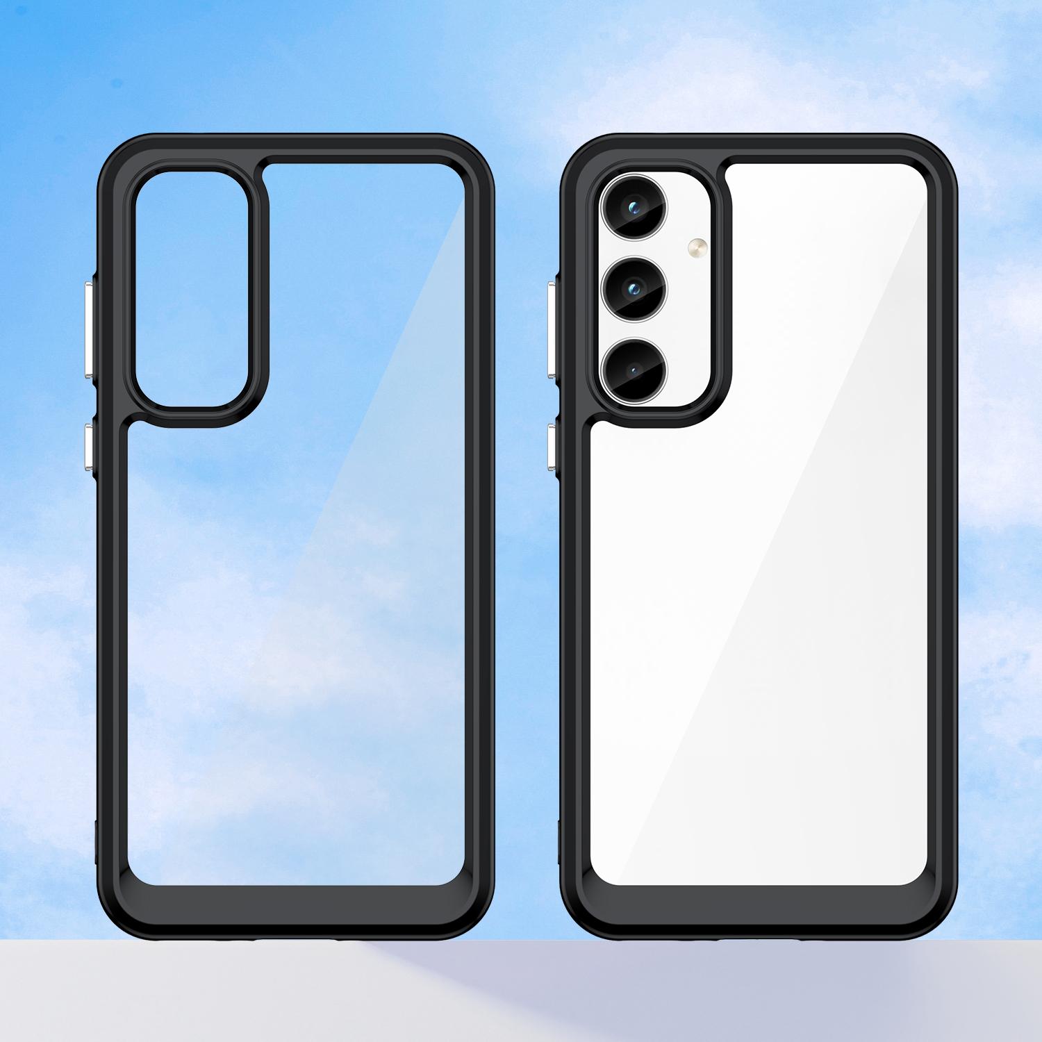 

For Samsung Galaxy A35 5G Case TPU+Acrylic Hybrid Phone Cover Black