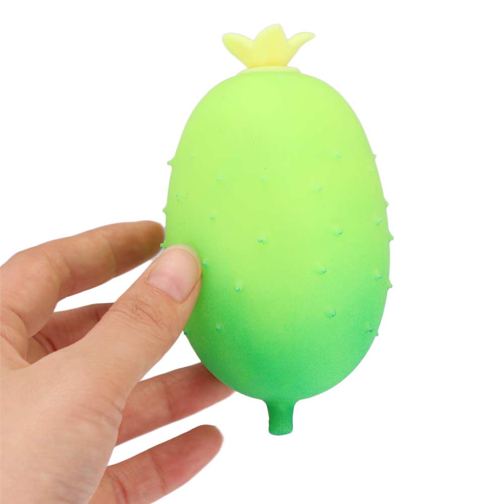 Simulated Slow Rebound Cucumber Soft Vegetable Pinch Funny Cucumber Squeeze Model  Photo Prop