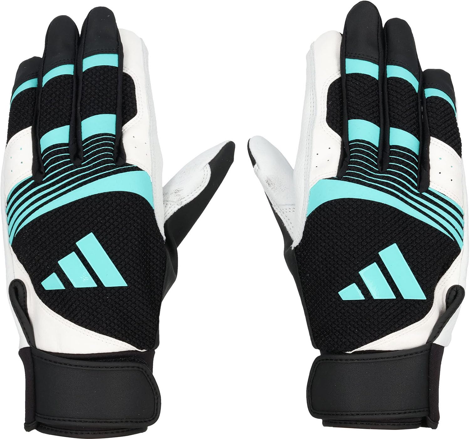 

adidas LBG505 Batting Baseball/Softball Glove, Medium, Black/Turquoise