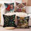 Cartoon Children'S Illustrations Religious Prints Pillow Case Linen Pillow Case Sofa Home Decor Cushion Cover Cushion Cove