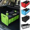 Collapsible Storage Bin Car Trunk Organizer, Partitioned Compartments Design, Durable Waterproof Large Capacity Case Oxford Cargo Container