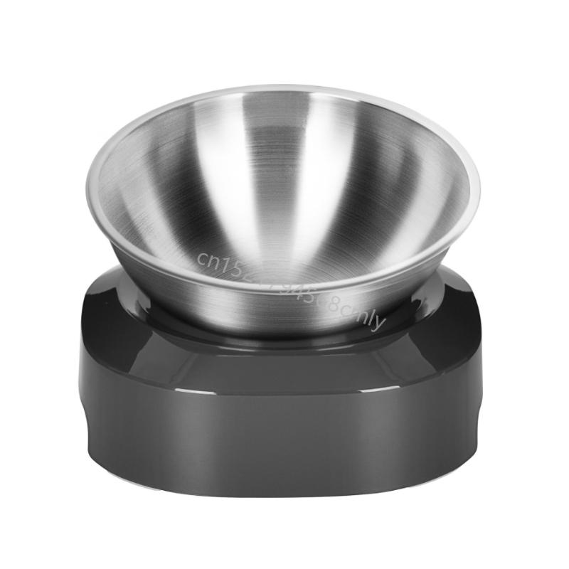 Dog for Cat Bowls with Raised Stand Pet Water Feeder 15° Tilted Platform Non-slip Drinking Dispenser Puppy Kitten 6XDE