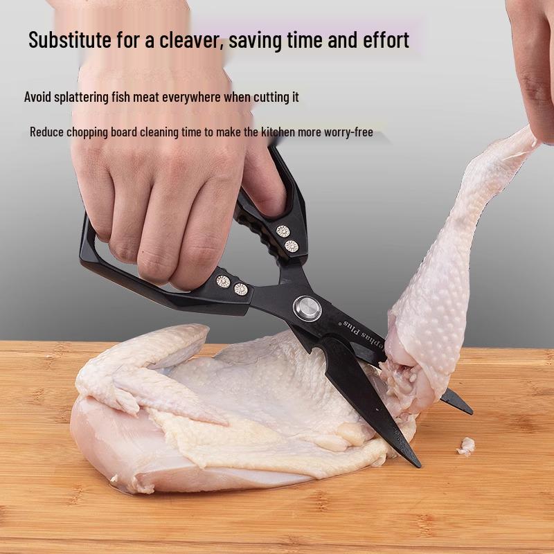 SK5 Stainless Steel Multifunctional Kitchen Scissors for Cutting Chicken Bones, Food, and Barbecue