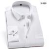 Anti-Wrinkle Men Shirts Long Sleeve Dress Shirts For Men Slim Fit Camisa Social Business Blouse White Pocket Office Shirt S-4XL