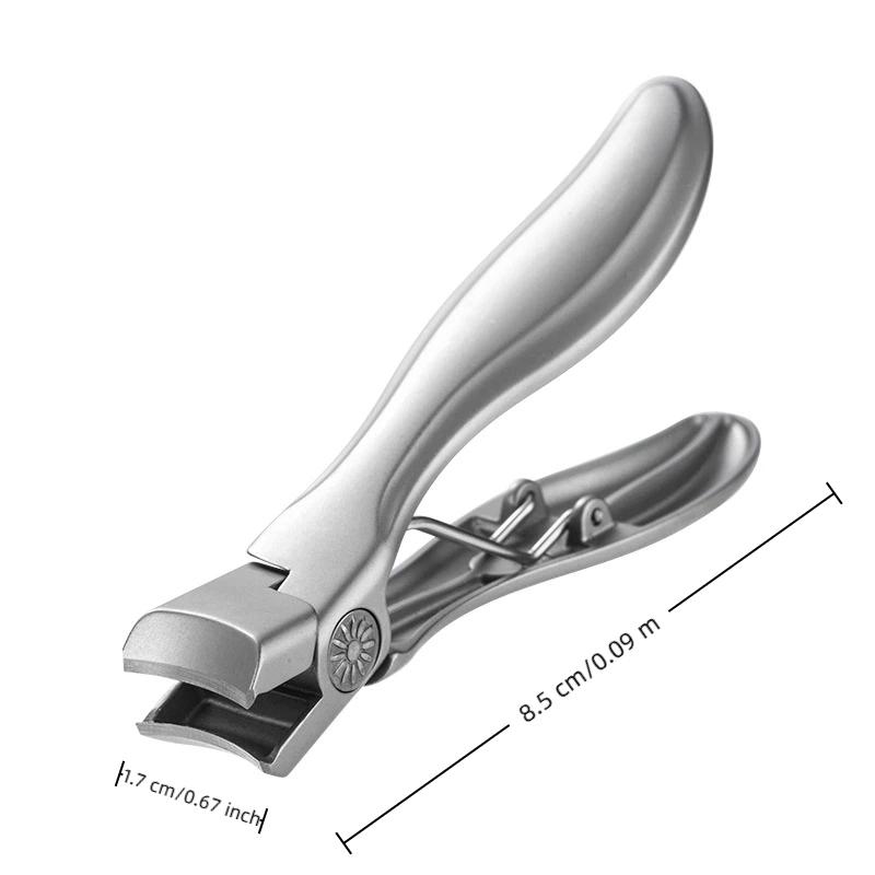 Stainless Steel Nail Clipper Splash-Proof Large Opening Nail Clipper Portable Dead Skin Removal Nail Clipper Cuticle Trimmer