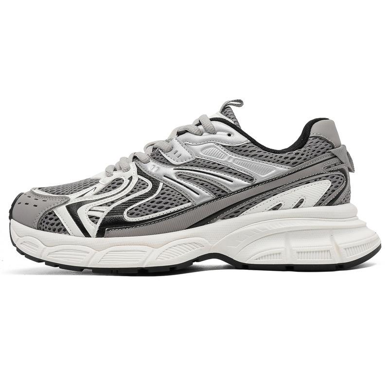 New men's casual sports shoes mesh platform men's shoes trendy versatile dad shoes men