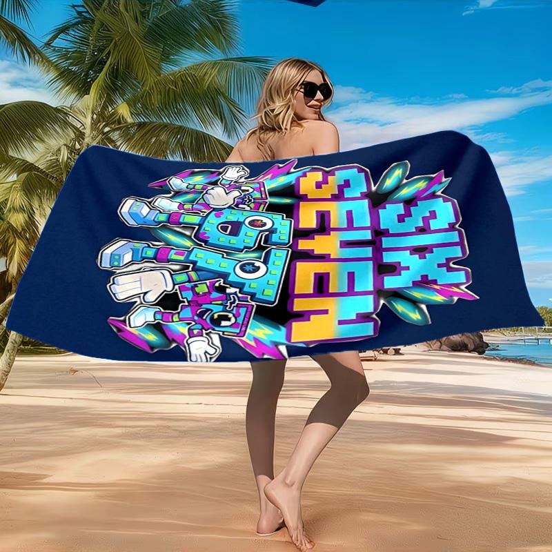 Weltraumabenteuer mit Six Seven 67 Strandtuch, Schnelltrocknend, Pflegeleicht, Geeignet für Fitness und Strandurlaub, Sport-Essential