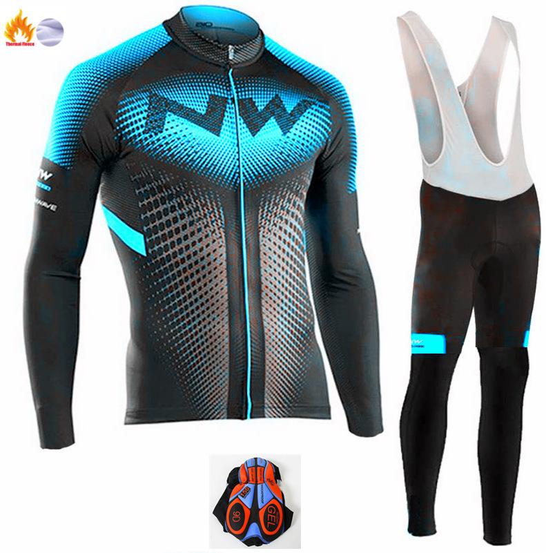2026 Winter Warm Cycling Suit Set, Tour De France Edition Winter Cycling Suit Long Sleeve Fleece Thickened Warm Windproof Cycling Suit