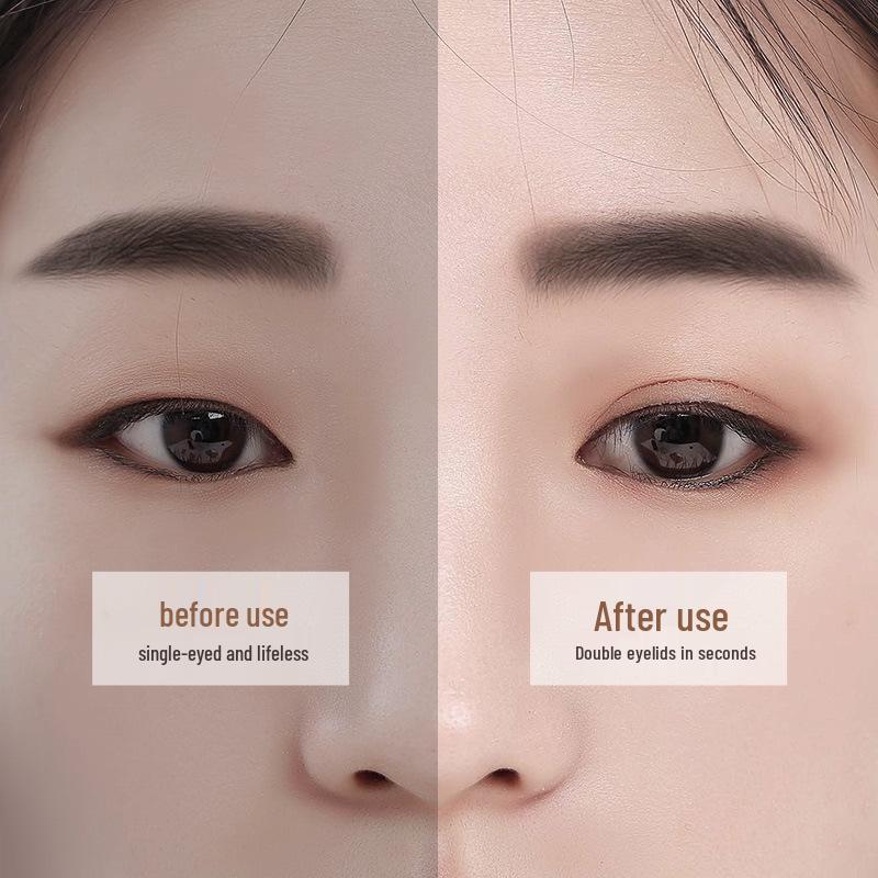 Water-Activated Glue-Free Double Eyelid Tape, Plum Blossom Lace Mesh, Olive-Shaped Beauty Eye Tape