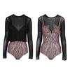 Swimsuit Women's Sexy Pure Desire Long-sleeved Blouse Covering Belly One-piece Set Of Hot Vacation