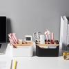 Multipurpose Desktop Storage Box Tv Remote Holder Wooden Table Organizer For Bedroom Living Room Household Detachable Partition