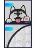 Cute Husky Car Windshield Snow Cover - Anti-Freeze, Anti-Snow, and Sun Protection