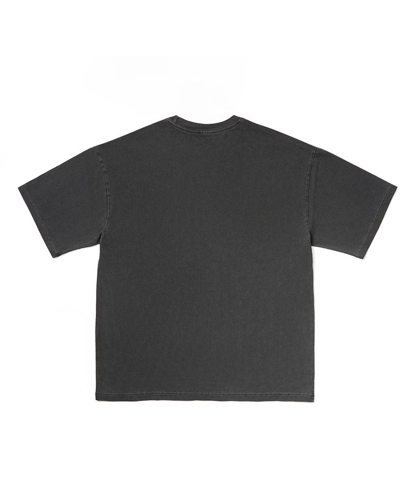GAKKAI UNIONS One Step Pigment Short Sleeve T-Shirt Charcoal
