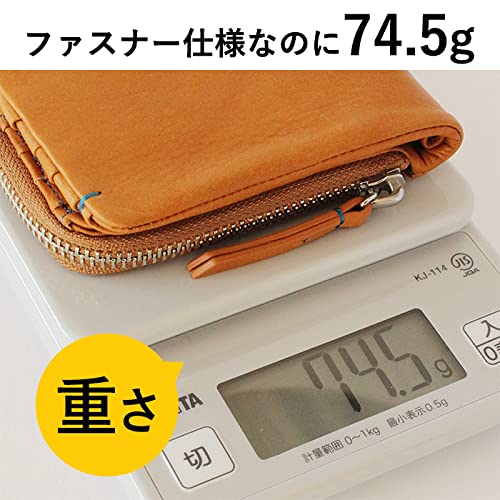 CCOMPANY LIMITED Men's Maurice Bifold Wallet with Coin Purse and Card Case, Cowhide Leather with Zipper closure (Navy)