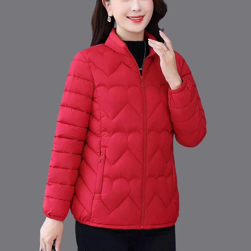 

Winter Solid Color Hoodie Fashion Women Warm Zipper Coat Loose Casual Tide Jacket Thin Down XXXXXXL