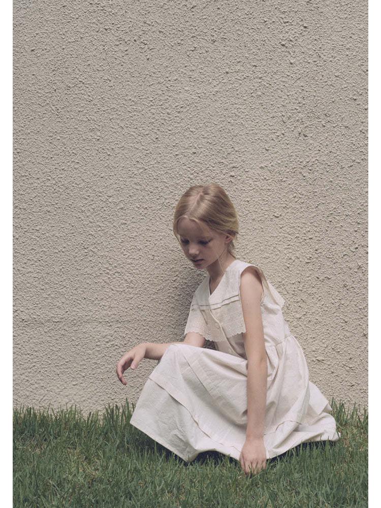 2025 Spring/Summer LOU New Children's Sleeveless Tencel Cotton Dress Collection