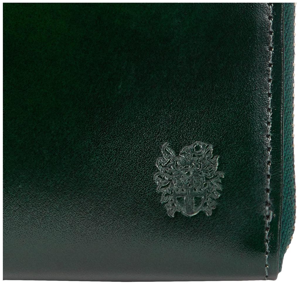 [DAKS] Luxe Long Wallet for Men, Green, One Size